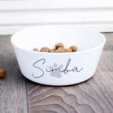 Thumbnail 10 - Personalised Pawprint Plastic Cat Bowls