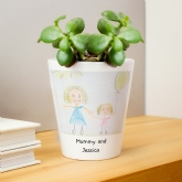 Thumbnail 1 - Personalised Childrens Drawing Plant Pot