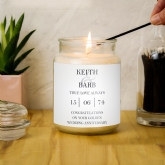 Thumbnail 3 - Personalised Couples Large Scented Jar Candle 