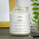 Thumbnail 4 - Personalised Couples Large Scented Jar Candle 