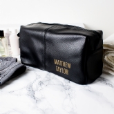 Thumbnail 11 - Personalised Luxury Leatherette Wash Bag 