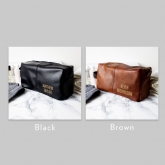 Thumbnail 2 - Personalised Luxury Leatherette Wash Bag 