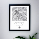Thumbnail 1 - Personalised 1805 - 1874 Old Series Map Home Black Framed Print 