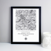 Thumbnail 2 - Personalised 1805 - 1874 Old Series Map Home Black Framed Print 