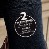 Thumbnail 2 - Personalised 2nd Anniversary Mens Socks 