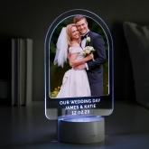 Thumbnail 1 - Personalised Photo & Text LED Colour Changing Light