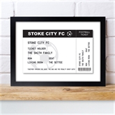 Thumbnail 3 - Personalised Football Ticket A4 Black Framed Print