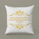 Thumbnail 2 - Personalised Golden Anniversary Cushion