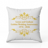Thumbnail 4 - Personalised Golden Anniversary Cushion