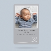Thumbnail 3 - Personalised Romantic Metal Wallet Photo Card