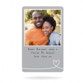 Thumbnail 5 - Personalised Romantic Metal Wallet Photo Card