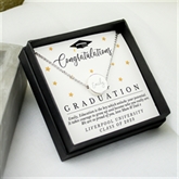 Thumbnail 4 - Personalised Graduation Sentiment Necklace Gift 