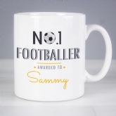 Thumbnail 3 - Personalised No.1 Football Mug