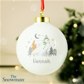 Thumbnail 3 - Personalised The Snowman Christmas Bauble