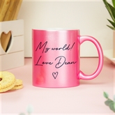 Thumbnail 7 - Personalised Pink Glitter Mug