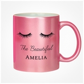 Thumbnail 7 - Personalised Eyelashes Pink Glitter Mug