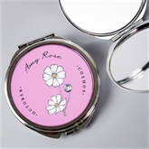 Thumbnail 6 - Personalised Birth Flower Round Compact Mirror