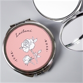 Thumbnail 8 - Personalised Birth Flower Round Compact Mirror