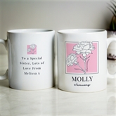 Thumbnail 1 - Personalised Birth Flower Mug