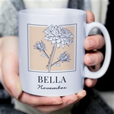 Thumbnail 3 - Personalised Birth Flower Mug