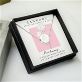 Thumbnail 6 - Personalised Birth Flower Boxed Necklaces