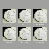 Thumbnail 3 - Personalised Birth Flower Round Trinket Boxes