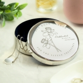 Thumbnail 4 - Personalised Birth Flower Round Trinket Boxes