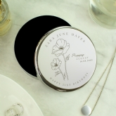Thumbnail 5 - Personalised Birth Flower Round Trinket Boxes