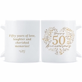 Thumbnail 5 - Personalised 50th Golden Wedding Anniversary Mug
