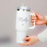Thumbnail 4 - Personalised Oversized 40oz White Travel Cups