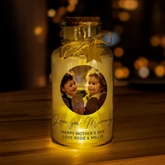 Thumbnail 1 - Personalised Photo Upload LED Glass Jar