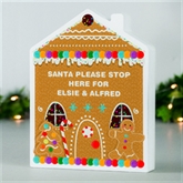 Thumbnail 1 - Personalised Gingerbread House Christmas Wooden Ornament