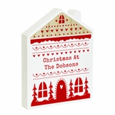 Thumbnail 12 - Personalised Christmas House Wooden Ornaments