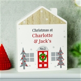 Thumbnail 2 - Personalised Christmas House Wooden Ornaments