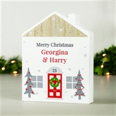 Thumbnail 4 - Personalised Christmas House Wooden Ornaments
