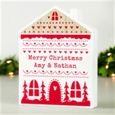 Thumbnail 6 - Personalised Christmas House Wooden Ornaments