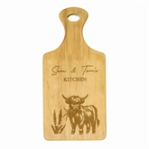 Thumbnail 4 - Personalised Highland Cow Paddle Chopping Board