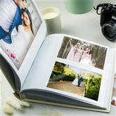 Thumbnail 3 - Personalised Gold Heart Couples Square Photo Album