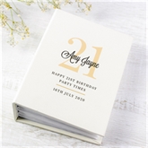 Thumbnail 1 - Personalised 21st Birthday 6x4 Photo Album with Sleeves