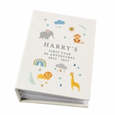 Thumbnail 6 - Personalised Safari Animals 6x4 Photo Album with Sleeves