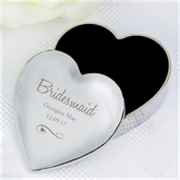Thumbnail 3 - Personalised Any Message Swirls & Hearts Heart Trinket Box