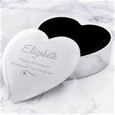 Thumbnail 6 - Personalised Any Message Swirls & Hearts Heart Trinket Box