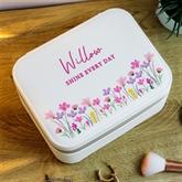 Thumbnail 1 - Personalised Floral Travel Jewellery Box