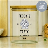 Thumbnail 2 - Personalised Dog Breed Glass Treat Jar