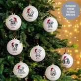 Thumbnail 2 - Personalised Dog Breed Christmas Bauble