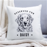Thumbnail 1 - Personalised Reserved For Dog Breed Cushion