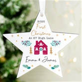 Thumbnail 1 - Personalised Home For Christmas Star Ornament