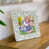 Thumbnail 3 - Personalised Leaf Print Ceramic 4x4 Photo Frame