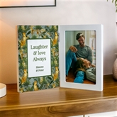 Thumbnail 2 - Personalised Leopard Print Hinged 6x4 Photo Frame