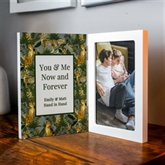 Thumbnail 3 - Personalised Leopard Print Hinged 6x4 Photo Frame